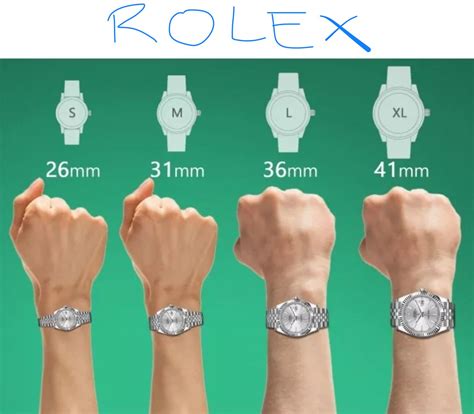 rolex case measurements|rolex watch sizes chart.